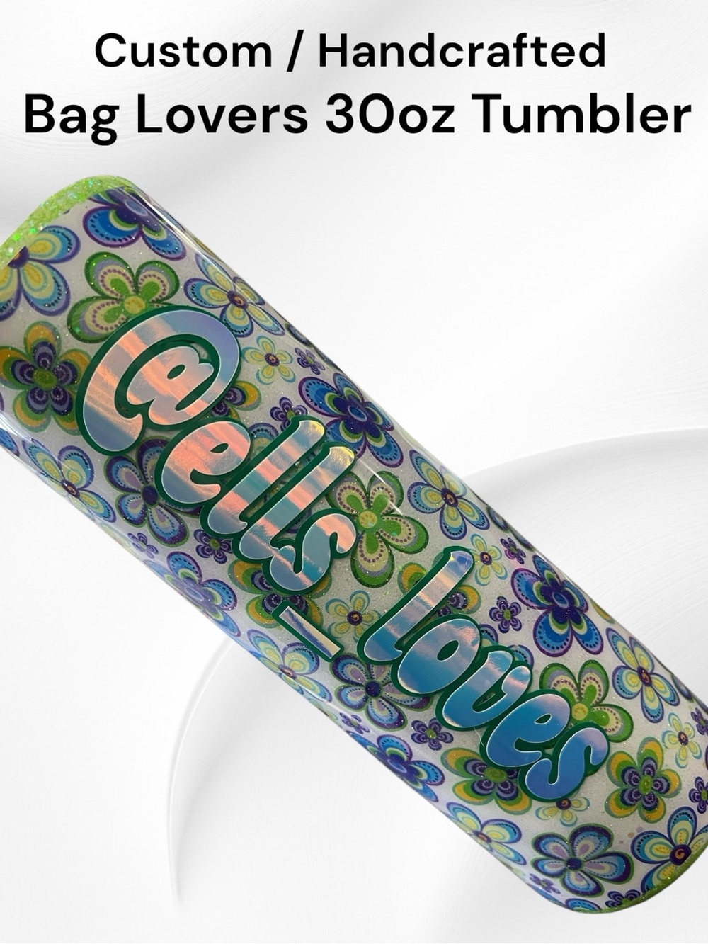 Bag Lovers 30oz Stainless Steal Custom Tumbler - Picture 2 of 7